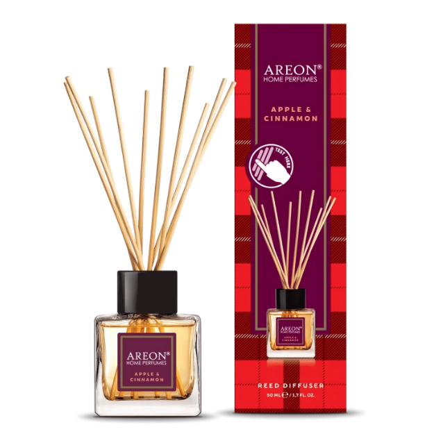 AREON TARTAN APPLE CINNAMON 50 ML BAMBU ÇUBUKLU ODA KOKUSU resmi