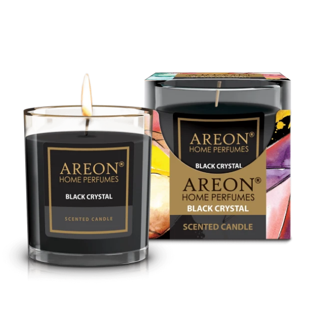 AREON CANDLES BLACK CRYSTAL LÜKS KOKULU MUM resmi