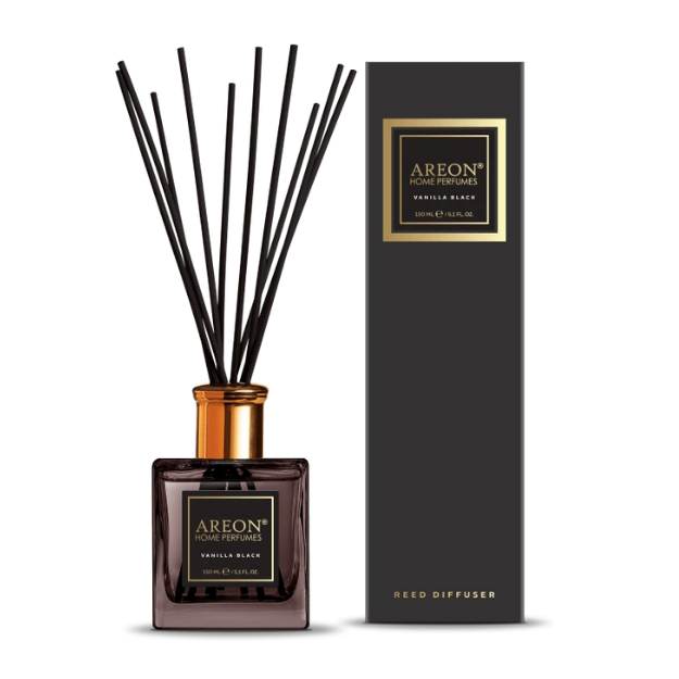 AREON PREMIUM VANILLA BLACK 150 ML BAMBU ÇUBUKLU ODA KOKUSU resmi